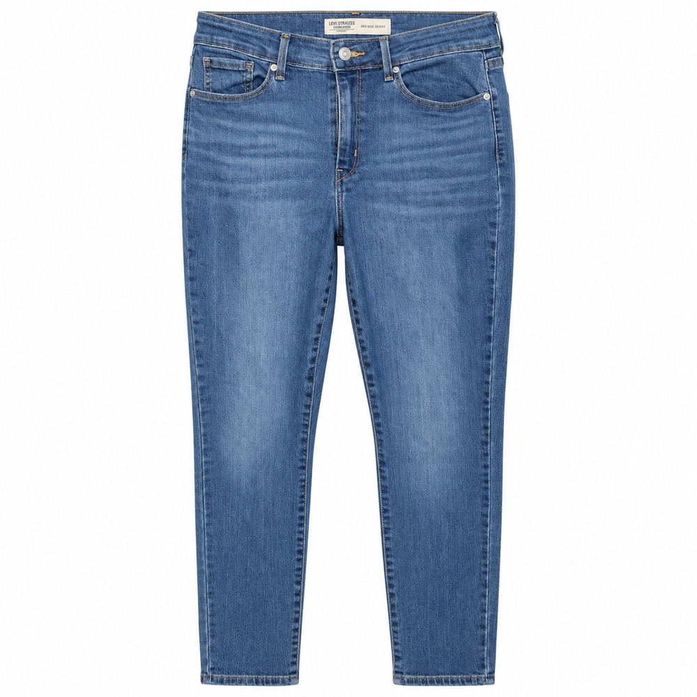 Levi Strauss Signature Skinny Jeans Womens 10M W30 L30 Blue Excellent Mid Rise